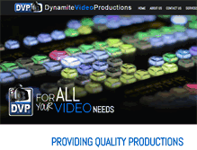 Tablet Screenshot of dynamitevideoproductions.com